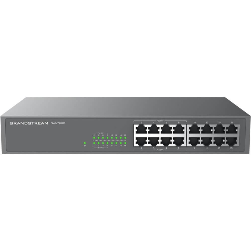 Grandstream GWN7702 16 Port Gigabit Yönetilemez Switch
