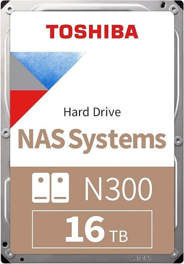 Toshiba N300 HDWG51GUZSVA 16 TB 7200 RPM 512 MB Sata 3 Nas Hdd (Resmi Distribütör Garantili)