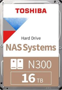 Toshiba N300 HDWG51GUZSVA 16 TB 7200 RPM 512 MB Sata 3 Nas Hdd (Resmi Distribütör Garantili)