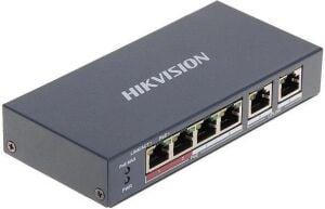Hikvision DS-3E0106P-E/M 4 Port 2x Rj45 Uplink 10/100 Mbps PoE Switch