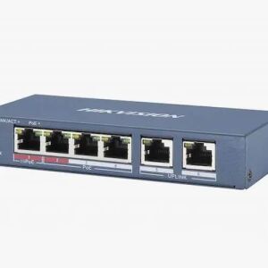 Hikvision DS-3E0106P-E/M 4 Port 2x Rj45 Uplink 10/100 Mbps PoE Switch
