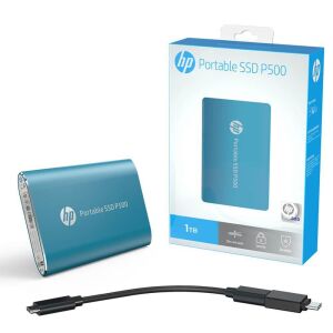 Hp P500 1F5P6AA 1Tb Mavi Taşınabilir Harici Ssd Disk