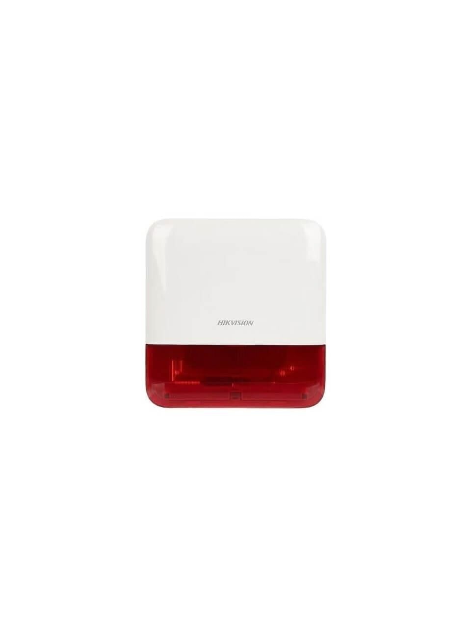 Hikvision DS-PS1-E-WE Kablosuz Alarm Dış Ortam Sireni – Kırmızı (AX Pro)