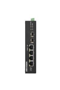 Hikvision DS-3T0506HP-E/HS 4 Port 2xSFP 60W Gigabit Yönetilmez Endüstriyel PoE Switch