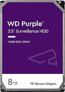 Western Digital WD Purple WD85PURZ 8 TB 5640 RPM 256 MB SATA 3 3.5'' Güvenlik Hard Diski (Resmi Distribütör Garantili)