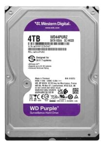 Western Digital WD Purple WD44PURZ 4 TB 5400 RPM 128 MB SATA 3 3.5'' Güvenlik Hard Diski (Resmi Distribütör Garantili)
