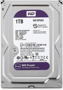 Western Digital WD Purple WD11PURZ 1 TB 5400 RPM 64 MB SATA 3 3.5'' Güvenlik Hard Diski (Resmi Distribütör Garantili)