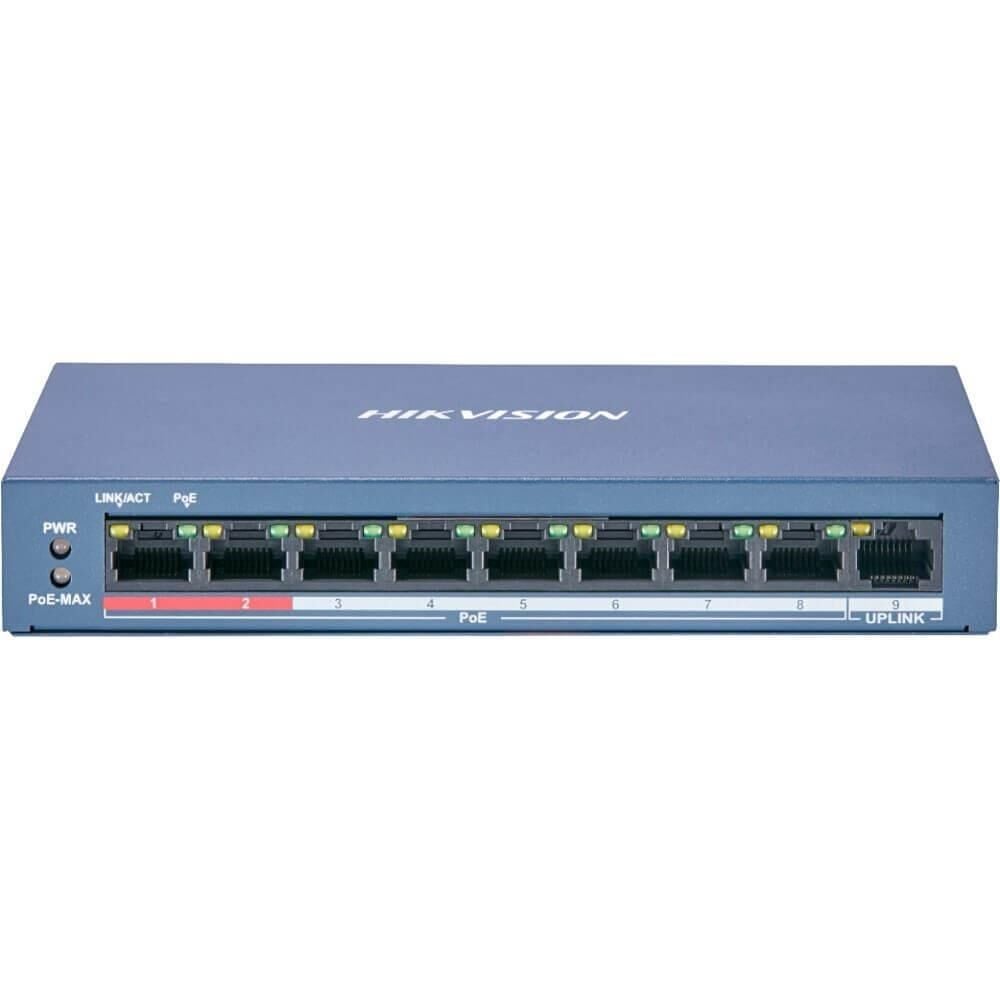 Hikvision DS-3E1309P-EI 8 Port Akıllı Poe Switch