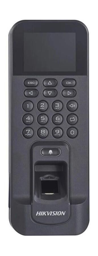 Hikvision DS-K1T804AMF LCD Ekranlı Parmak İzi ve MIFARE Kart Okuyucu