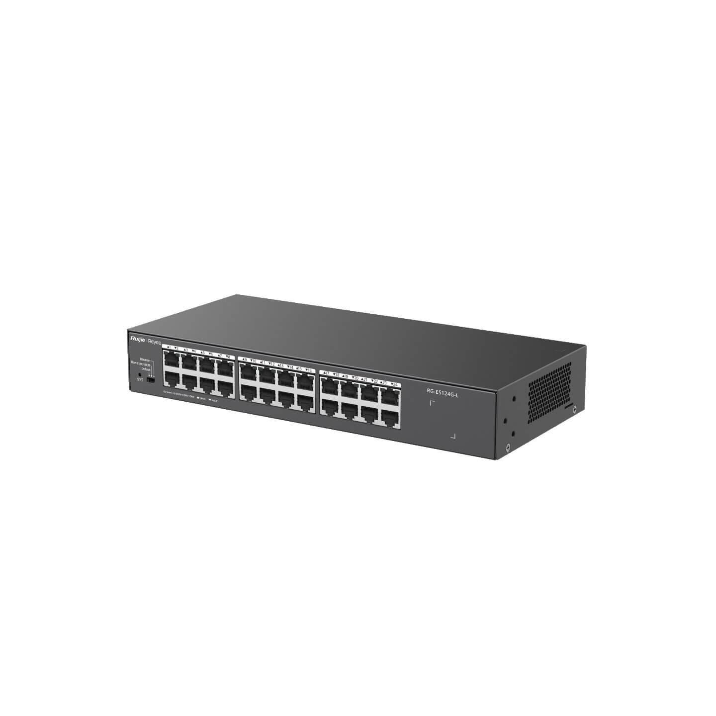 Ruijie Reyee RG-ES124G-L 24 Port 10/100/1000 Mbps Gigabit Yönetilemez Switch