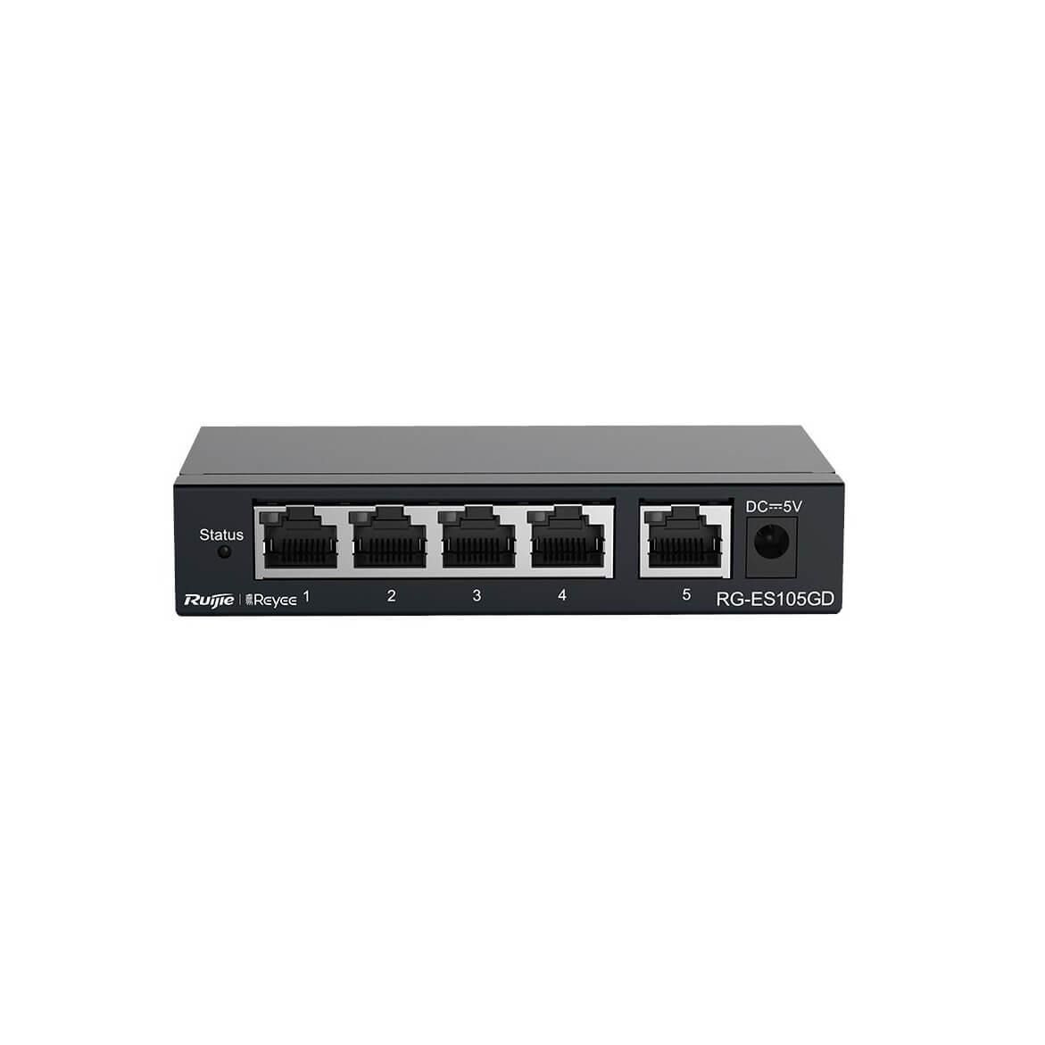 Ruijie Reyee RG-ES105D 5 Port 10/100 Mbps Metal Kasa Switch