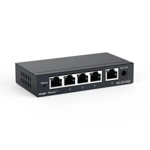 Ruijie Reyee RG-ES105D 5 Port 10/100 Mbps Metal Kasa Switch