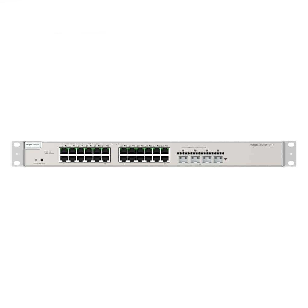 Ruijie Reyee RG-NBS5100-24GT4SFP-P 24 Port 4xSFP 10/100/1000 Gigabit L2+ Yönetilebilir Poe Switch