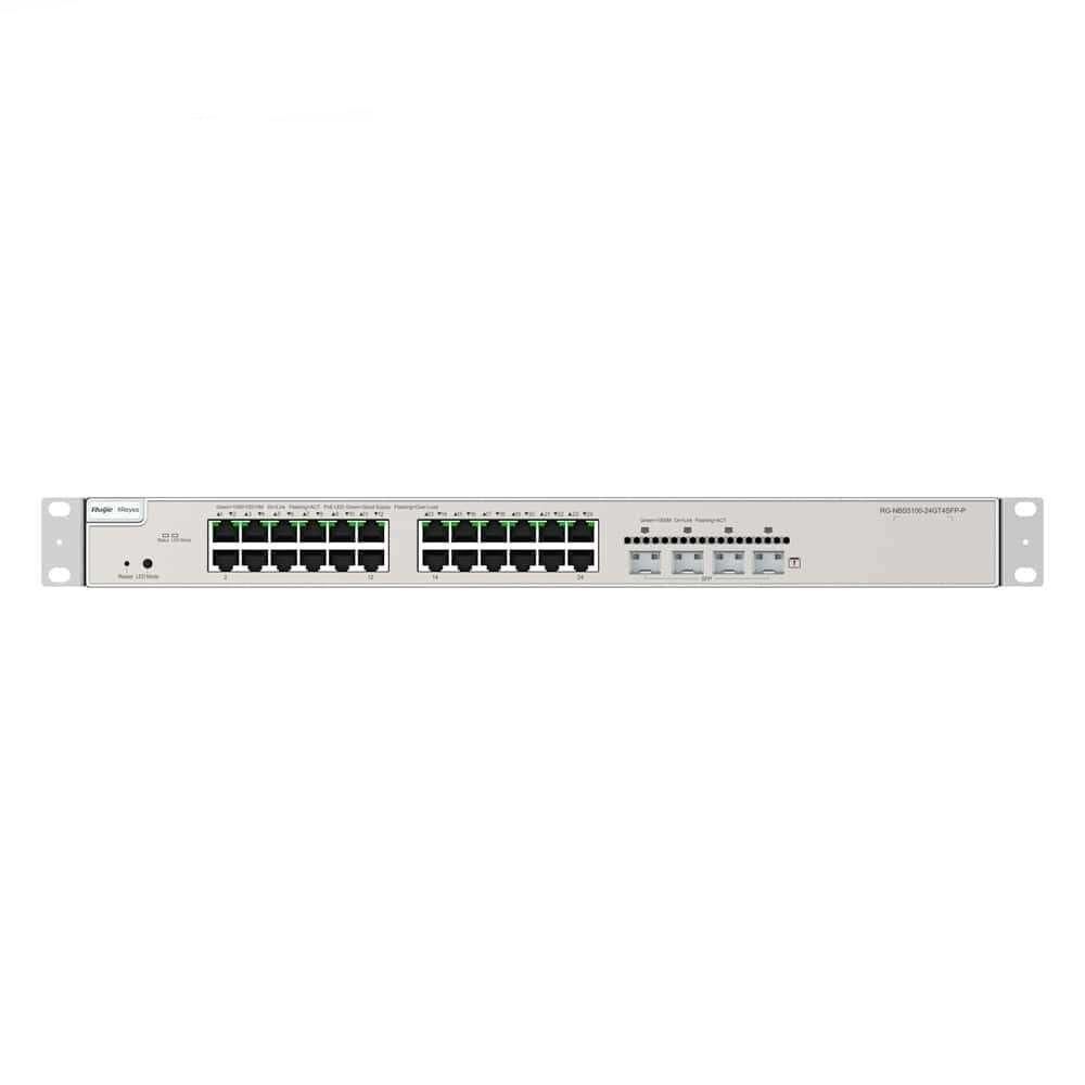Ruijie Reyee RG-NBS5100-24GT4SFP-P 24 Port 4xSFP 10/100/1000 Gigabit L2+ Yönetilebilir Poe Switch