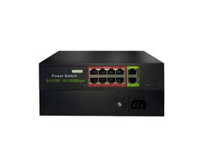 Uranium Poe-8002-96w 8 Port 10/100 + 2 Port 10/100 Rj45 Uplink 96w Poe Switch