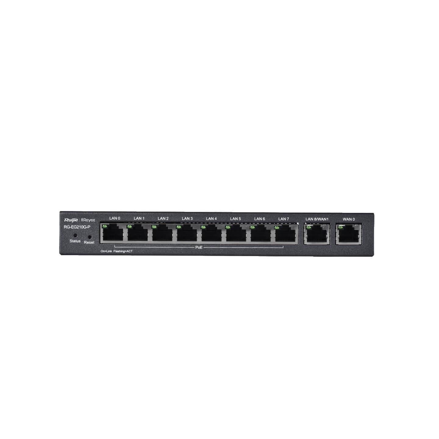 Ruijie Reyee RG-EG210G-P 10 Portlu 8 Port Poe(70w) Yönetilebilir Poe Switch