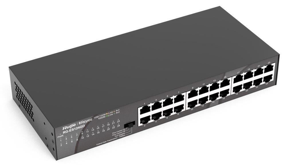 Ruijie Reyee RG-ES124GD 24 Port 10/100/1000 Gigabit Yönetilemez Switch