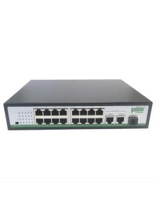 Gabble GAB-P162MGS 16 Port 10/100 Mbps + 2 Port Gigabit Uplink + 1 Port Gigabit SFP PoE Switch