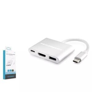 Hadron HDX7764 Type-C Combo Hub HDMI 4K USB 3.0 3 Port Gri