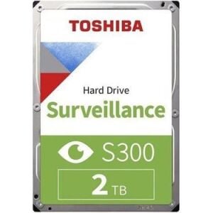 Toshiba S300 HDWT720UZSVA 2 Tb 3.5Inç 5400rpm 128mb Sata3 180tb/Y 7/24 Güvenlik Harddiski (Resmi Distribütör Grantili)