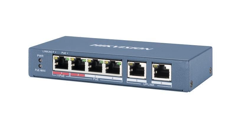 Hikvision DS-3E0106HP-E 4 Port 10/100 PoE Switch