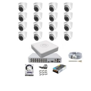Hikvision 16 Kameralı İç Ortam Güvenlik Kamera Seti 4 Tb Hdd