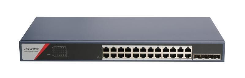 Hikvision S-3E1528-SI-24T4F 28 Port Gigabit Switch 24 RJ45 4 SFP PoE’siz