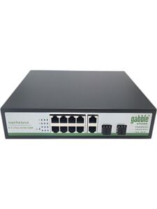 Gabble GAB-P82GGS 8 Port Gigabit PoE Switch 2 Uplink 2 SFP