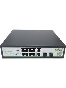 Gabble GAB-P82GGS 8 Port Gigabit PoE Switch 2 Uplink 2 SFP