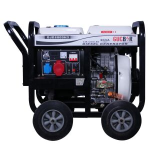 Güçbir GJD8000H-3 8 Kva Açik Tip Dizel Marşlı Trifaze Portatif Jeneratör Seti