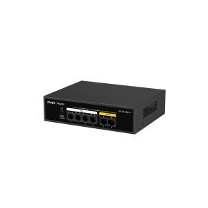Reyee RG-ES106F-P 6 Portlu 10/100 Fast Ethernet Tak Çalıştır Switch 2 Fast Ethernet Uplink 4 Port