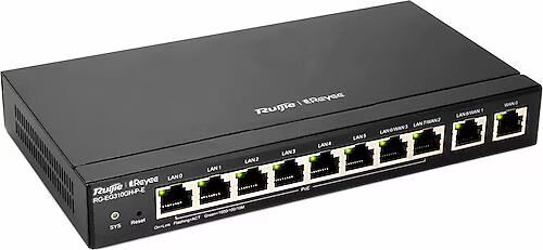 Reyee RG-EG310GH-P-E 10 Portlu Router Web Yönetilebilir 300 Kullanıcı 8 Port PoE (110W)