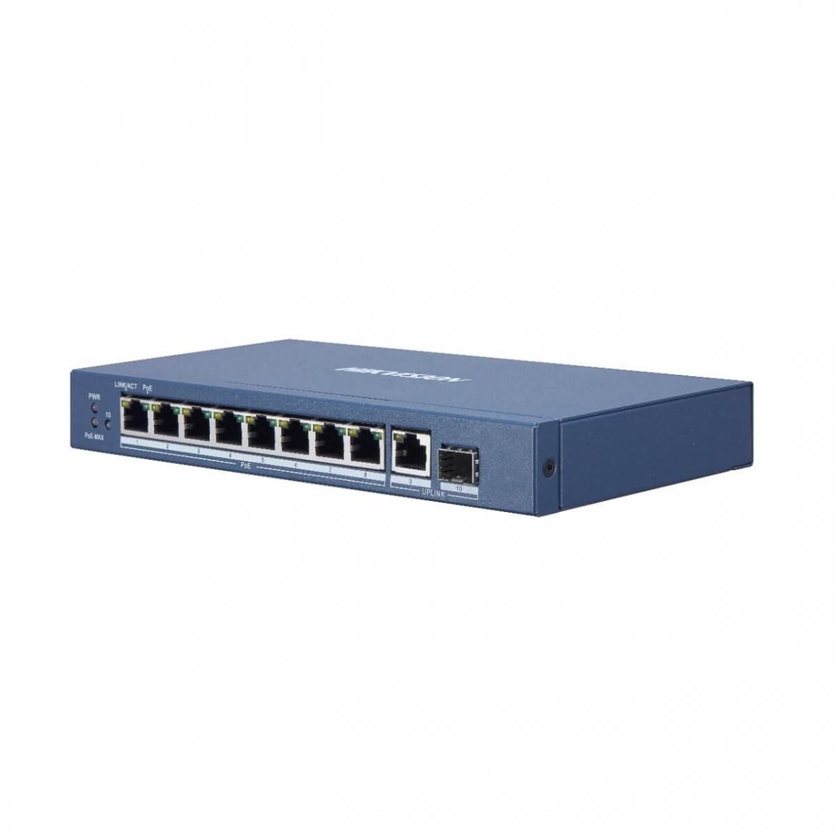 Hikvision DS-3E0510P-E/M 8 Portlu Poe 58w Gigabit Switch