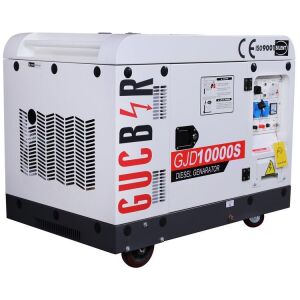Güçbir GJD10000S Dizel 10 Kva Monofaze Kabinli Marşlı Portatif Jeneratör Seti
