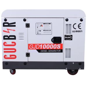 Güçbir GJD10000S Dizel 10 Kva Monofaze Kabinli Marşlı Portatif Jeneratör Seti