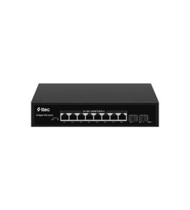 TTEC 10120P-2SFP 8 Port 10/100/1000 Gigabit PoE Switch + 2 SFP Port (120W) (TSS)