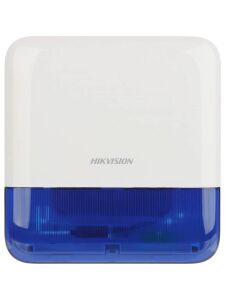 Hikvision DS-PS1-E-WE-AXPRO Kablosuz Dış Ortam Siren Mavi