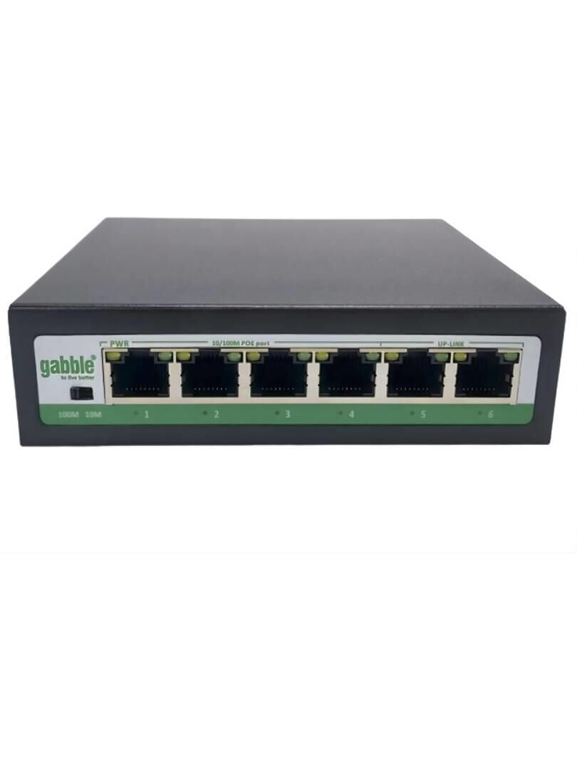 Gabble GAB-P42MM 4 Port 10/100 Mbps 2 Port 100M Uplink PoE Switch