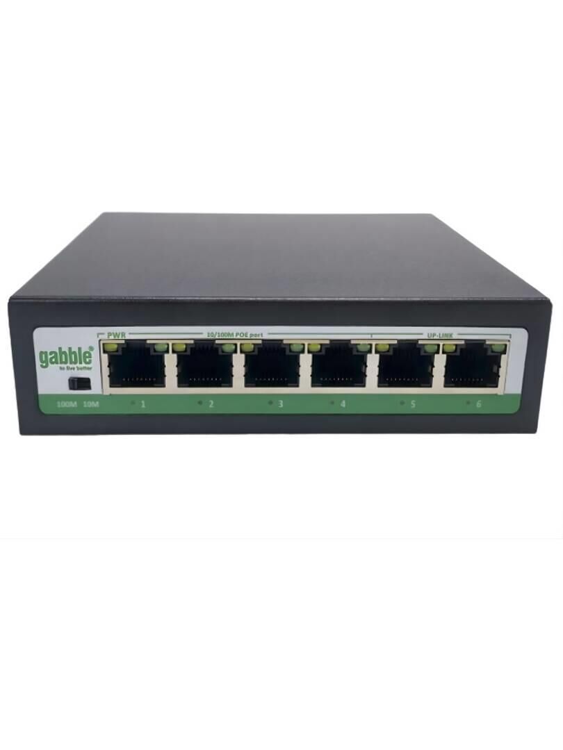 Gabble GAB-P42MM 4 Port 10/100 Mbps 2 Port 100M Uplink PoE Switch