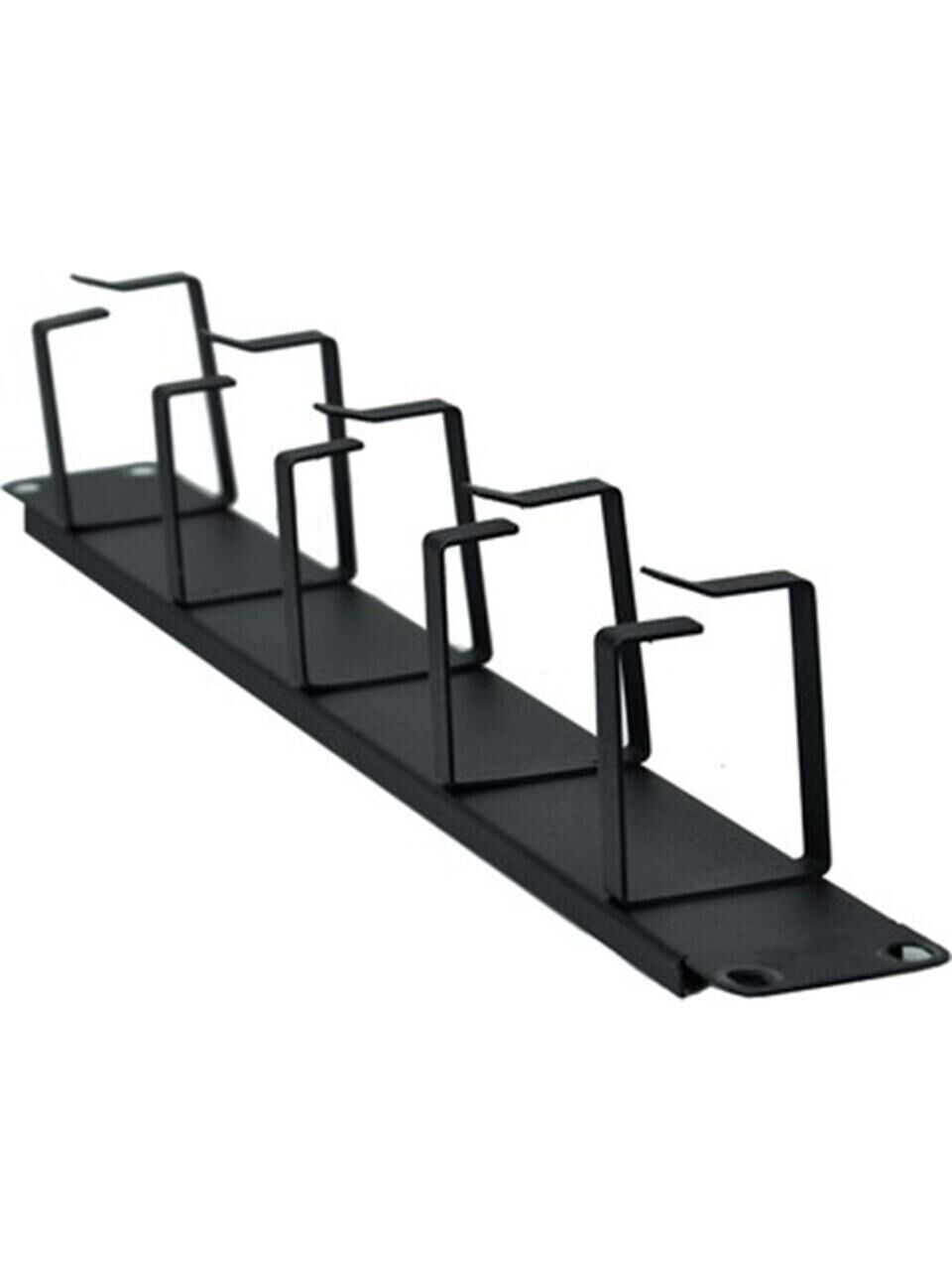 Ager AA-5KN01U19-A-S1-1U 19 Inch Kablo Düzenleme Paneli 5 Alüminyum Kancalı Organizer
