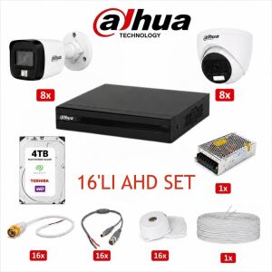 Dahua 16'lı AHD Kamera Güvenlik Sistemi (4 TB HDD Dahil)