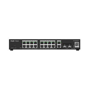 Reyee RG-ES220GS-LP 16 Portlu Poe 10/100/1000 Gigabit Yönetilebilir Switch 2 SFP 2 Gigabit RJ45 Uplink