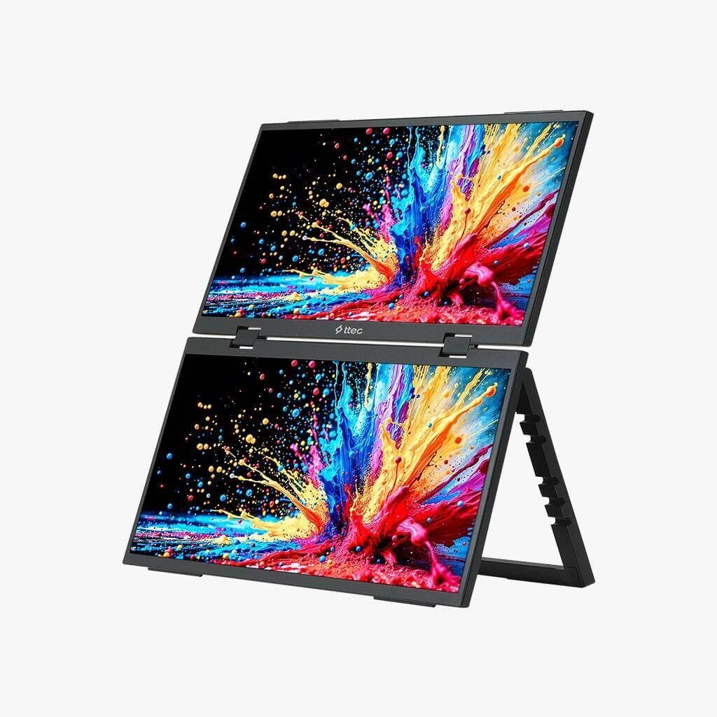 TTEC M16DP 16 İnç FHD Çift Ekran Taşınabilir LED Monitör (TSS)