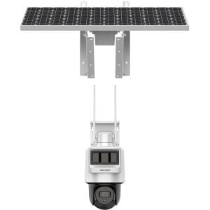 Hikvision DS-2DE2C400IWG-K/4G/C09S20 4MP 2.8mmLensli  Güneş Enerjili PT Dome IP Güvenlik Kamerası (48 Saat Batarya)