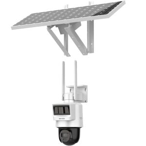 Hikvision DS-2DE2C400IWG-K/4G/C09S20 4MP 2.8mmLensli  Güneş Enerjili PT Dome IP Güvenlik Kamerası (48 Saat Batarya)