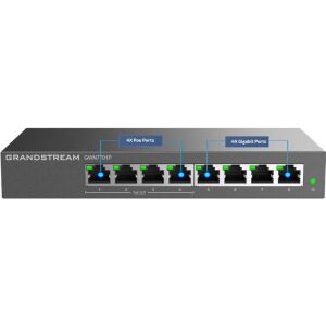 Grandstream GWN7701P 8 Portlu 4 Port Poe Yönetilemez Gigabit Poe Switch