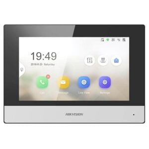 Hikvision DS-KH6320-WTE1-UHK 7'' Dokunmatik Ekranlı IP Görüntülü Diafon İç Ünitesi (Wi-Fi Destekli)