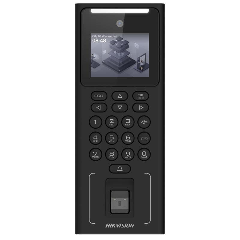 Hikvision DS-K1T321EFWX Keypad'li Yüz Tanıma / Parmak İzi / Kart Okuyucu Bağımsız Terminal
