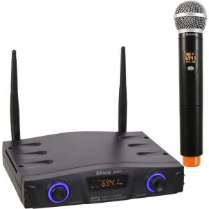 KÖNİG K-311 EL Tek Kanal UHF Telsiz Mikrofon