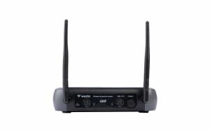 Westa WM-102H Çift Kanallı Kablosuz Mikrofon Seti – 1 Alıcı + 2 El Mikrofonu (UHF, 96 dB)
